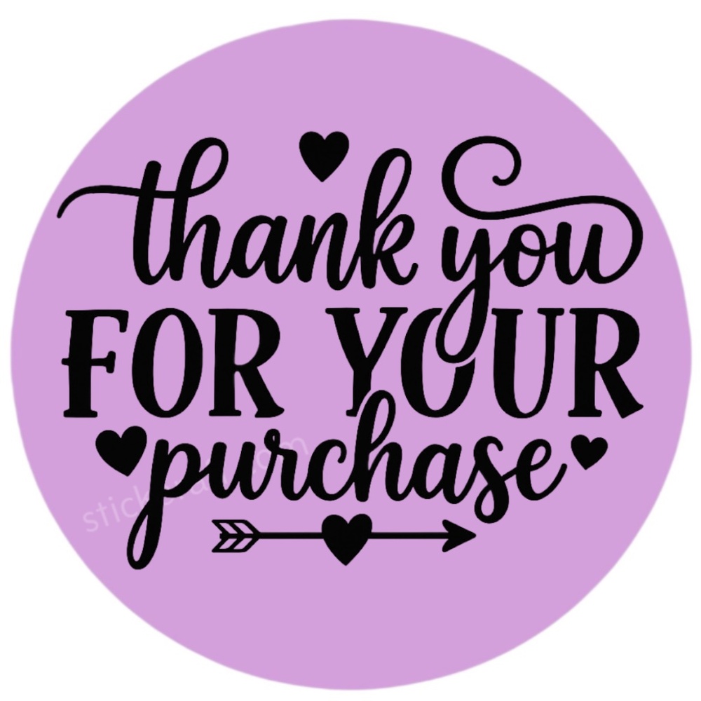 Thank You for Your Purchase Stickers – 2" for Poshmark & Small Business – 100 PC - Picture 14 of 16